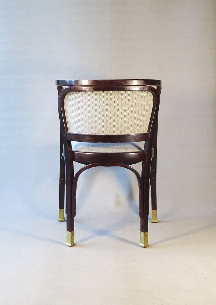 Armchair N°715 by Gustave Siegel for KOHN, 1905. Backhausen, no Thonet