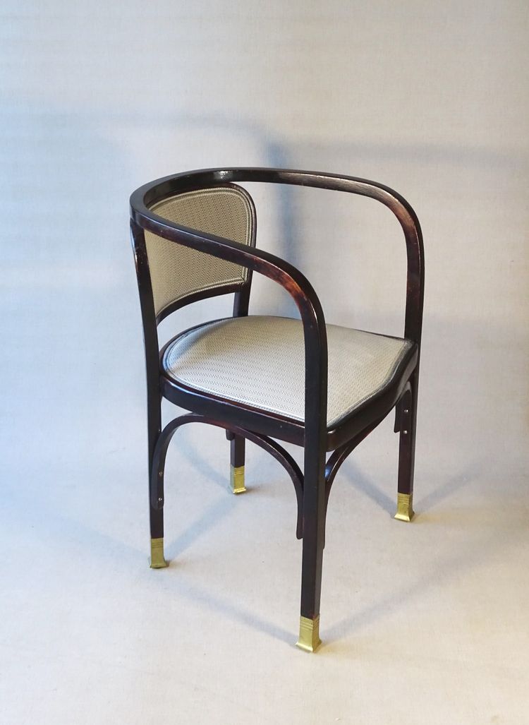 Armchair N°715 by Gustave Siegel for KOHN, 1905. Backhausen, no Thonet
