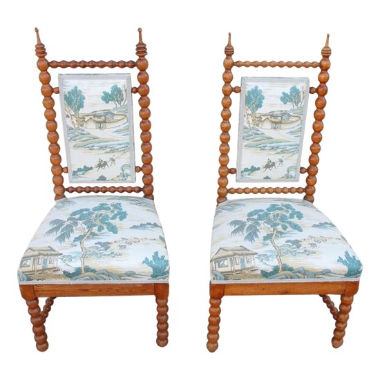 Pair Of Napoleon III Chairs, 19th Century