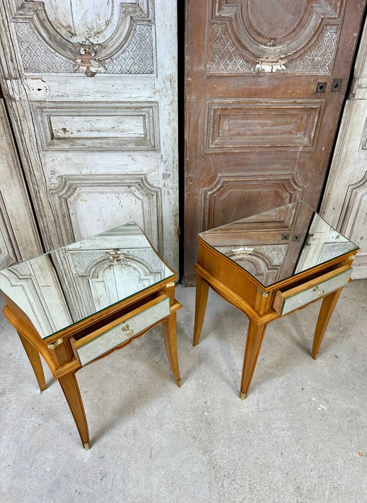 Paire de chevets de style art deco circa 1950