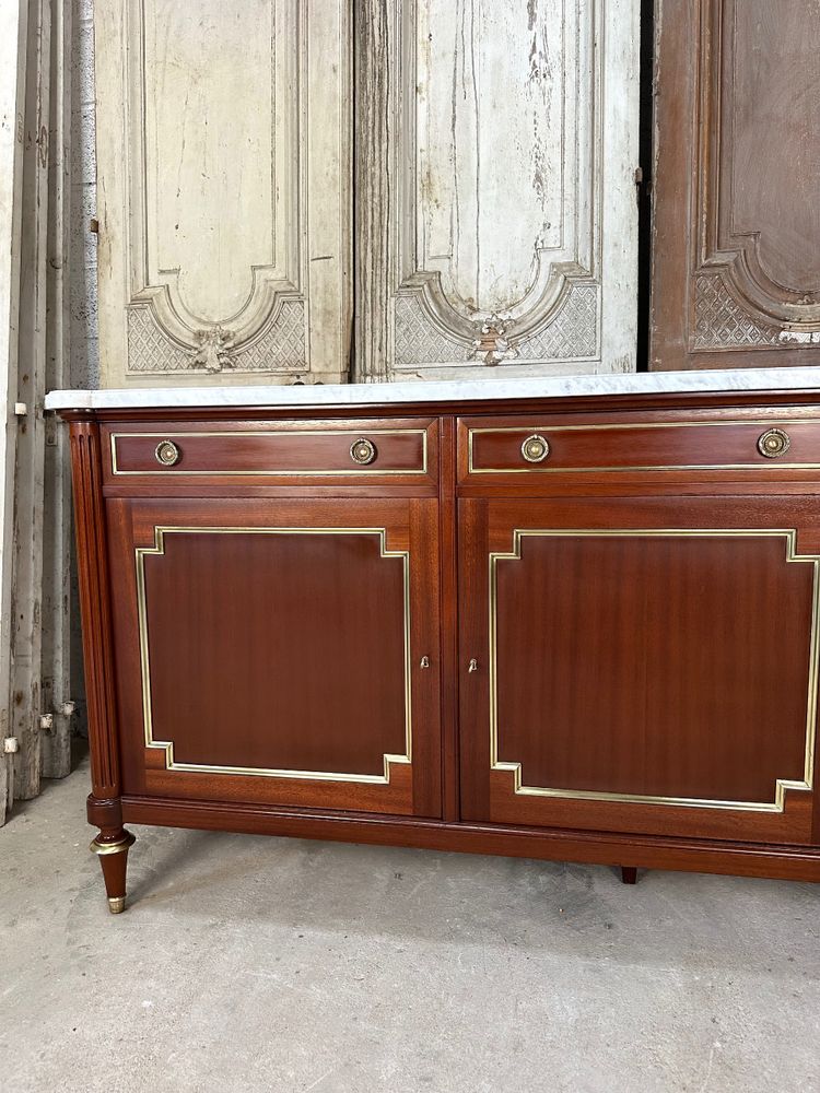 Enfilade im Stil Louis XVI aus Mahagoniholz