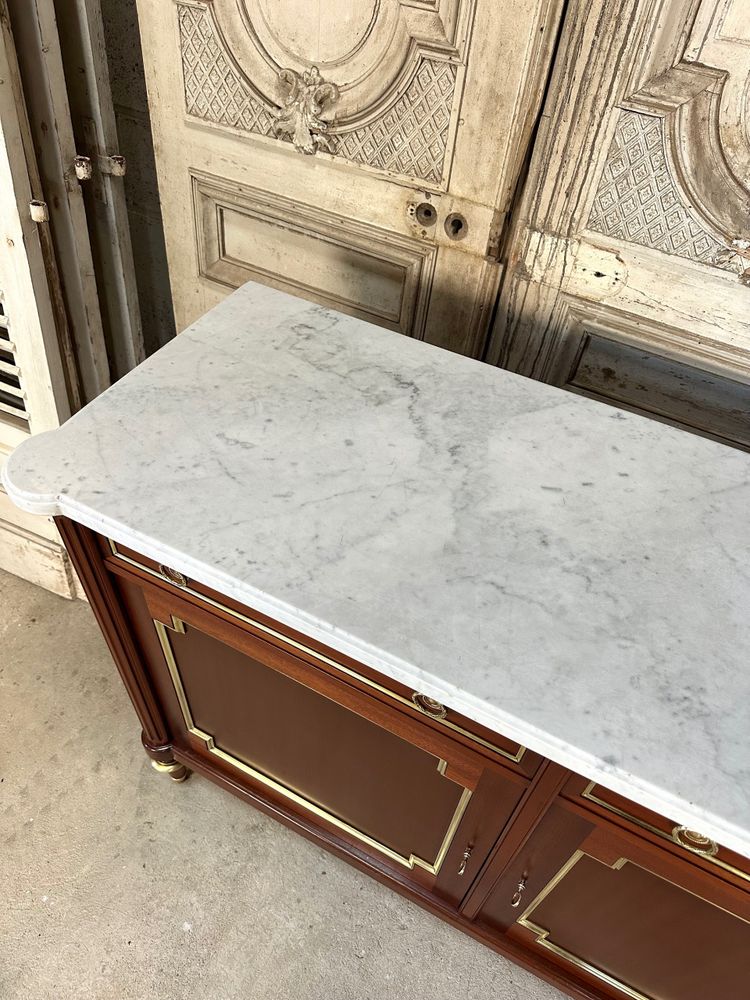 Enfilade im Stil Louis XVI aus Mahagoniholz