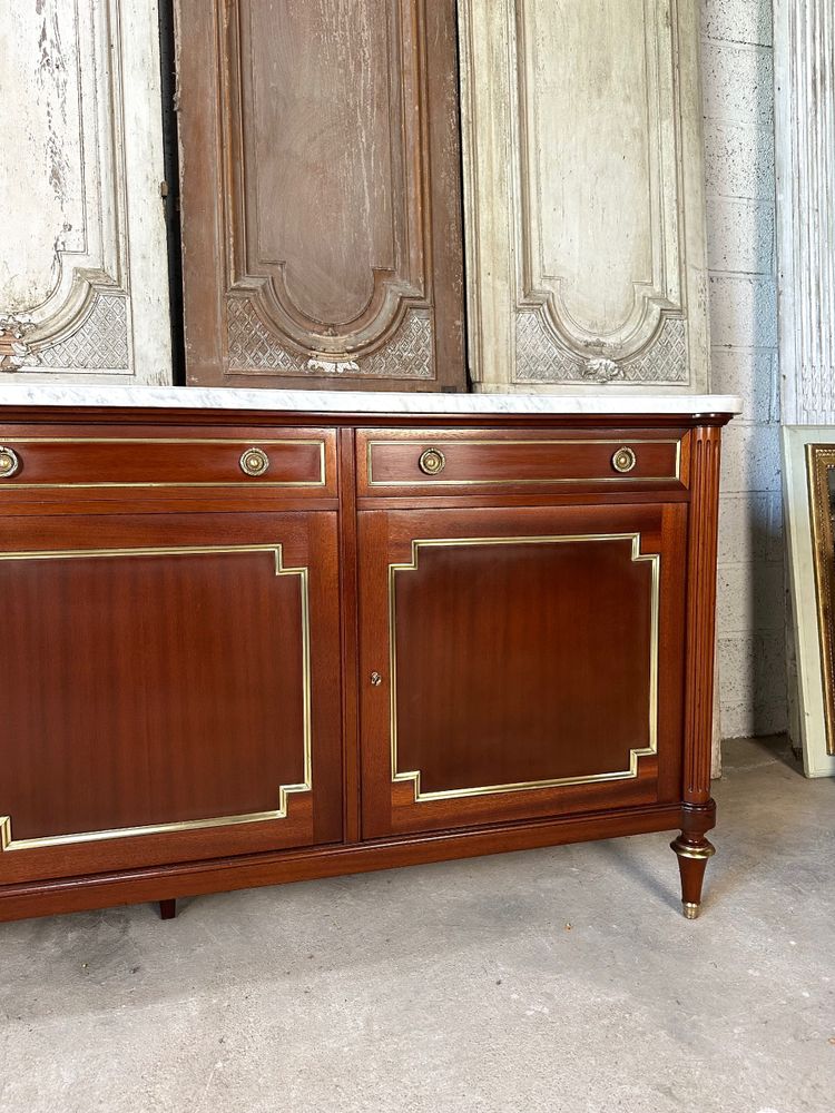 Enfilade im Stil Louis XVI aus Mahagoniholz