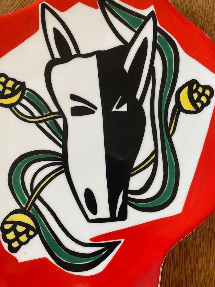Roland Brice (1911-1989) Grande piatto in ceramica, Biot, 1950