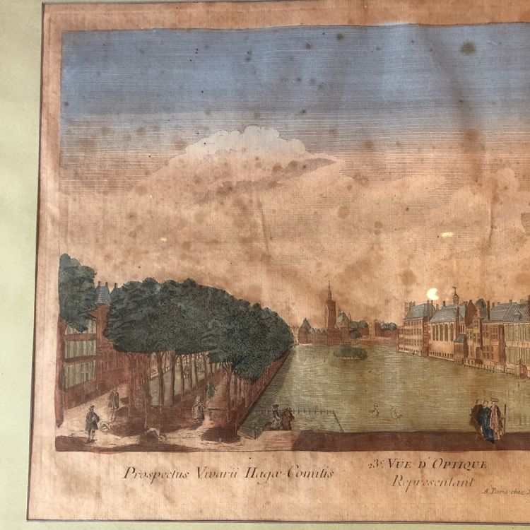 Three optical views, Netherlands, 18th century