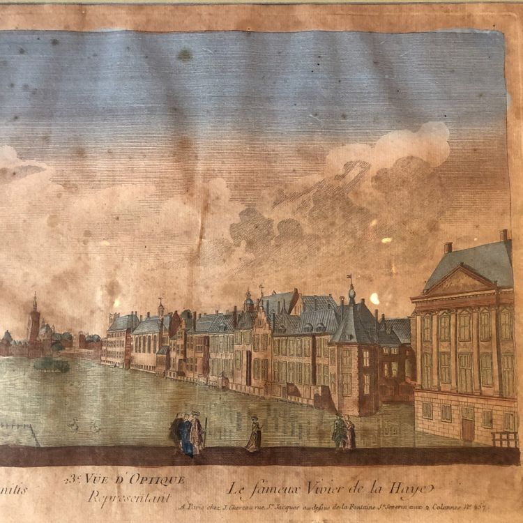 Three optical views, Netherlands, 18th century
