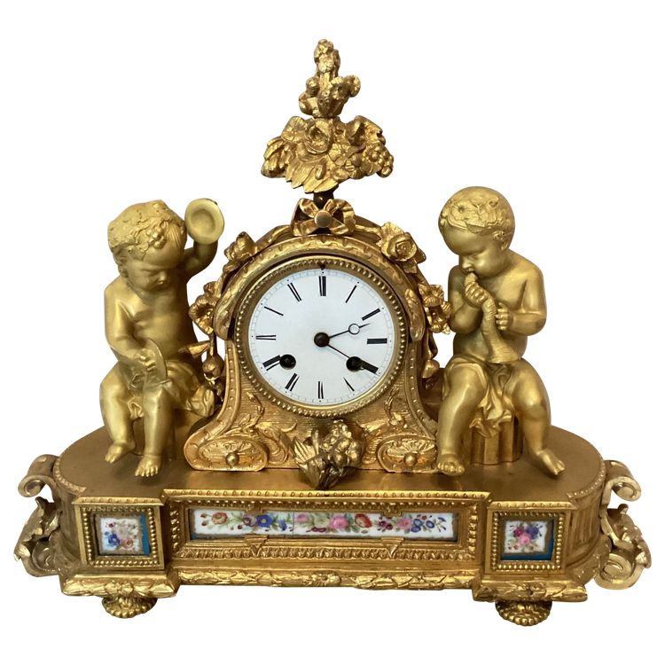 Louis XVI bronze clock