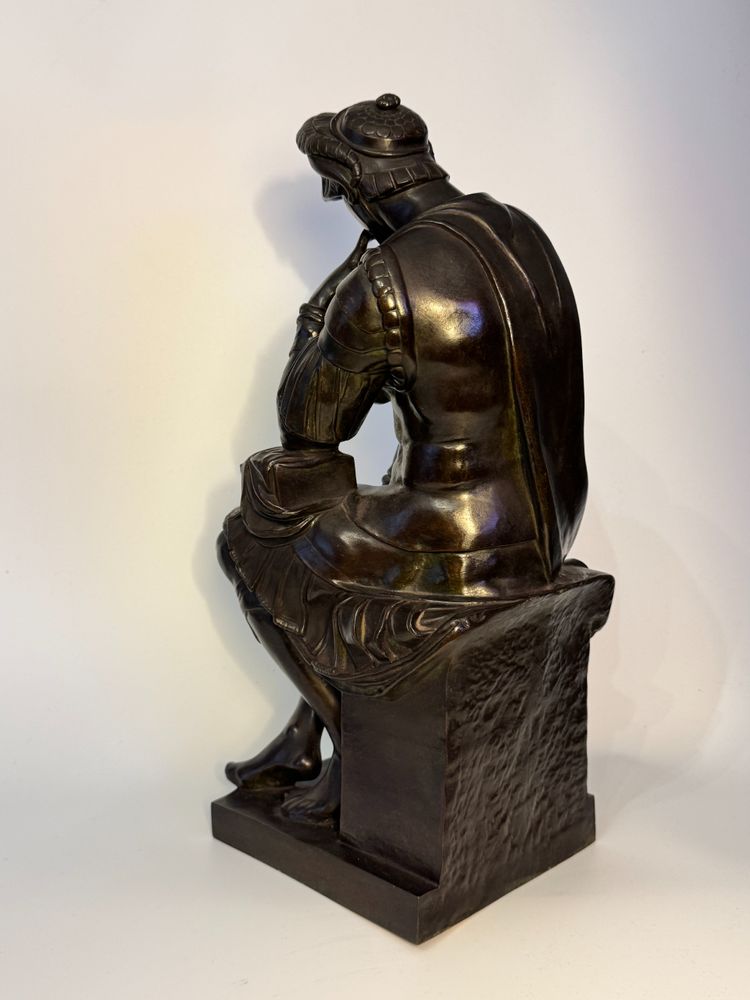 Scultura in bronzo - Laurent de Medici - Barbedienne XIX secolo H 40 