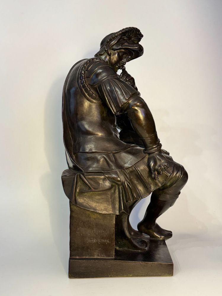 Scultura in bronzo - Laurent de Medici - Barbedienne XIX secolo H 40 