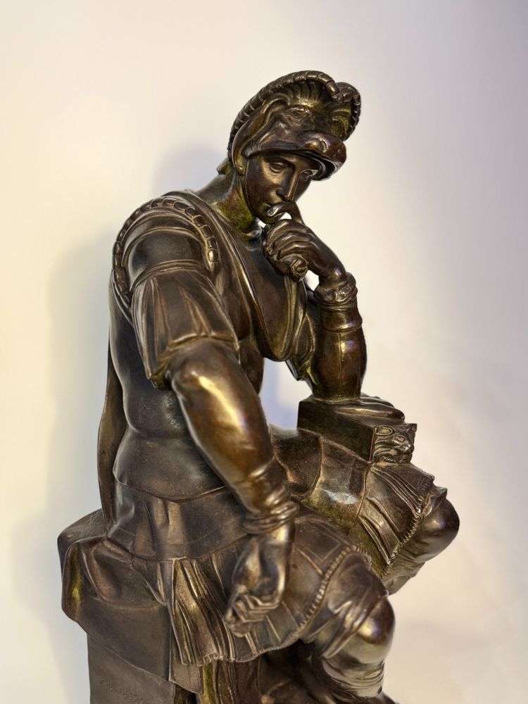Scultura in bronzo - Laurent de Medici - Barbedienne XIX secolo H 40 