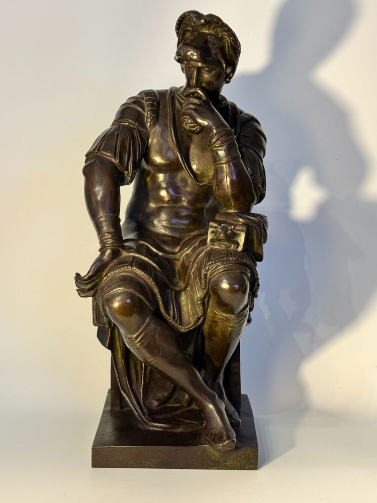 Scultura in bronzo - Laurent de Medici - Barbedienne XIX secolo H 40 