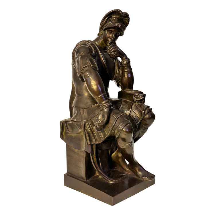 Scultura in bronzo - Laurent de Medici - Barbedienne XIX secolo H 40 