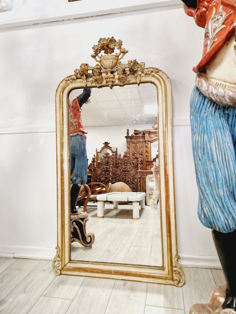 Miroir Français Ancien 19ème Siècle Style Louis XVI