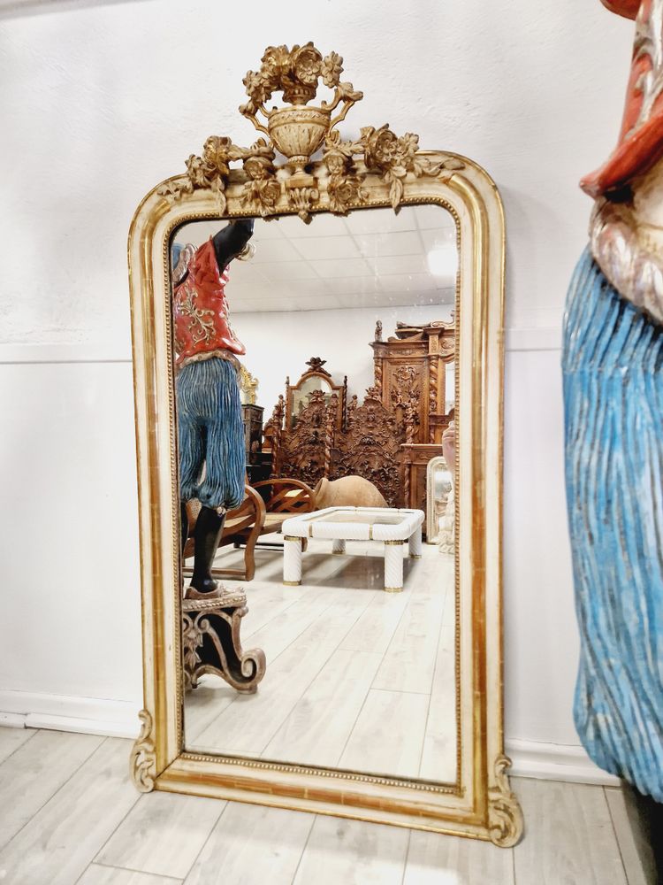 Miroir Français Ancien 19ème Siècle Style Louis XVI