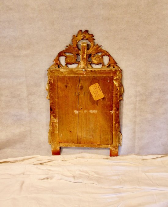 Miroir En Bois Doré D’époque Louis XVI, XVIIIe Siècle