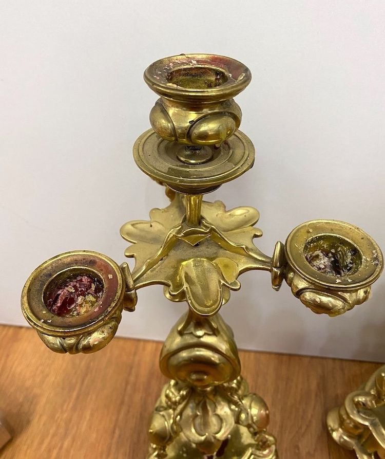 Finiture in bronzo dorato del periodo Napoleone III