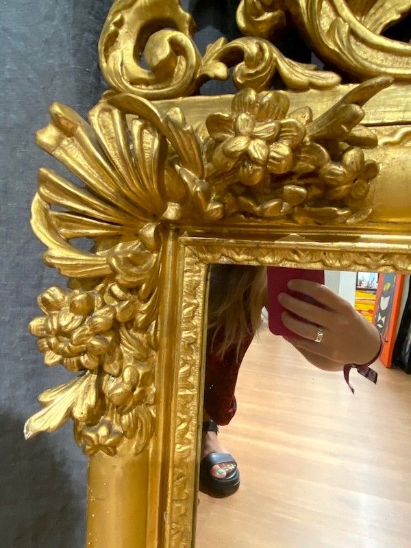 Specchio in legno intagliato - stile Luigi XV