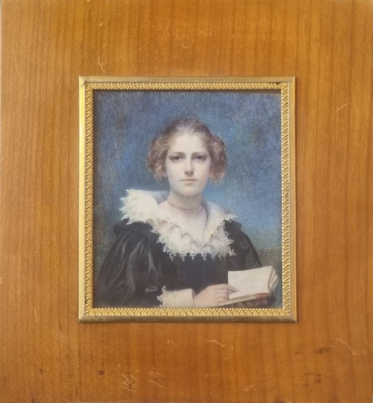Geskel SALOMAN - Ritratto di una donna con un libro