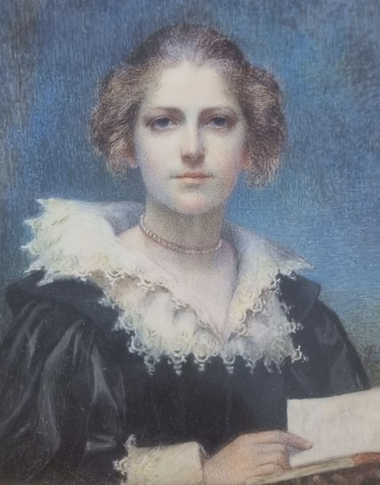 Geskel SALOMAN - Ritratto di una donna con un libro