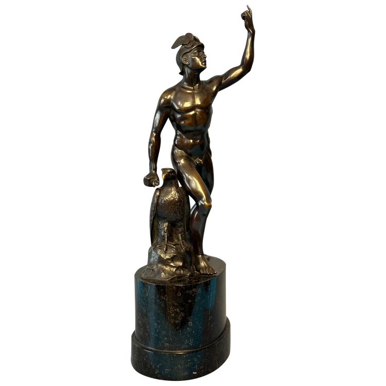 Scultura in bronzo Art Déco - Mercurio o Hermes - H 41 