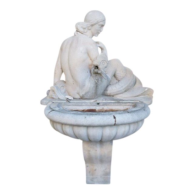 Garden fountain and its basin, late 19th and early 20th century