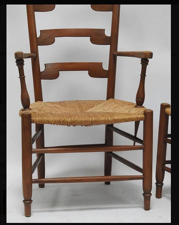 Coppia di poltrone rustiche in betulla Neo 1950 circa