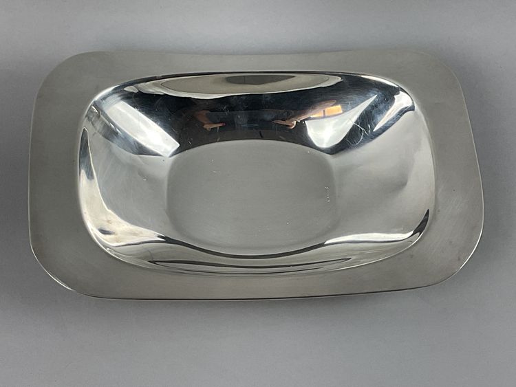 Art Deco style silver plated bread basket