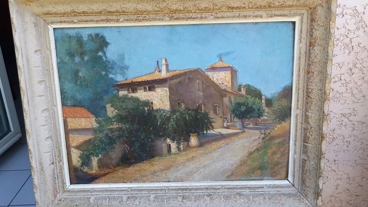 paesaggio della Provenza Olio su tavola XX secolo