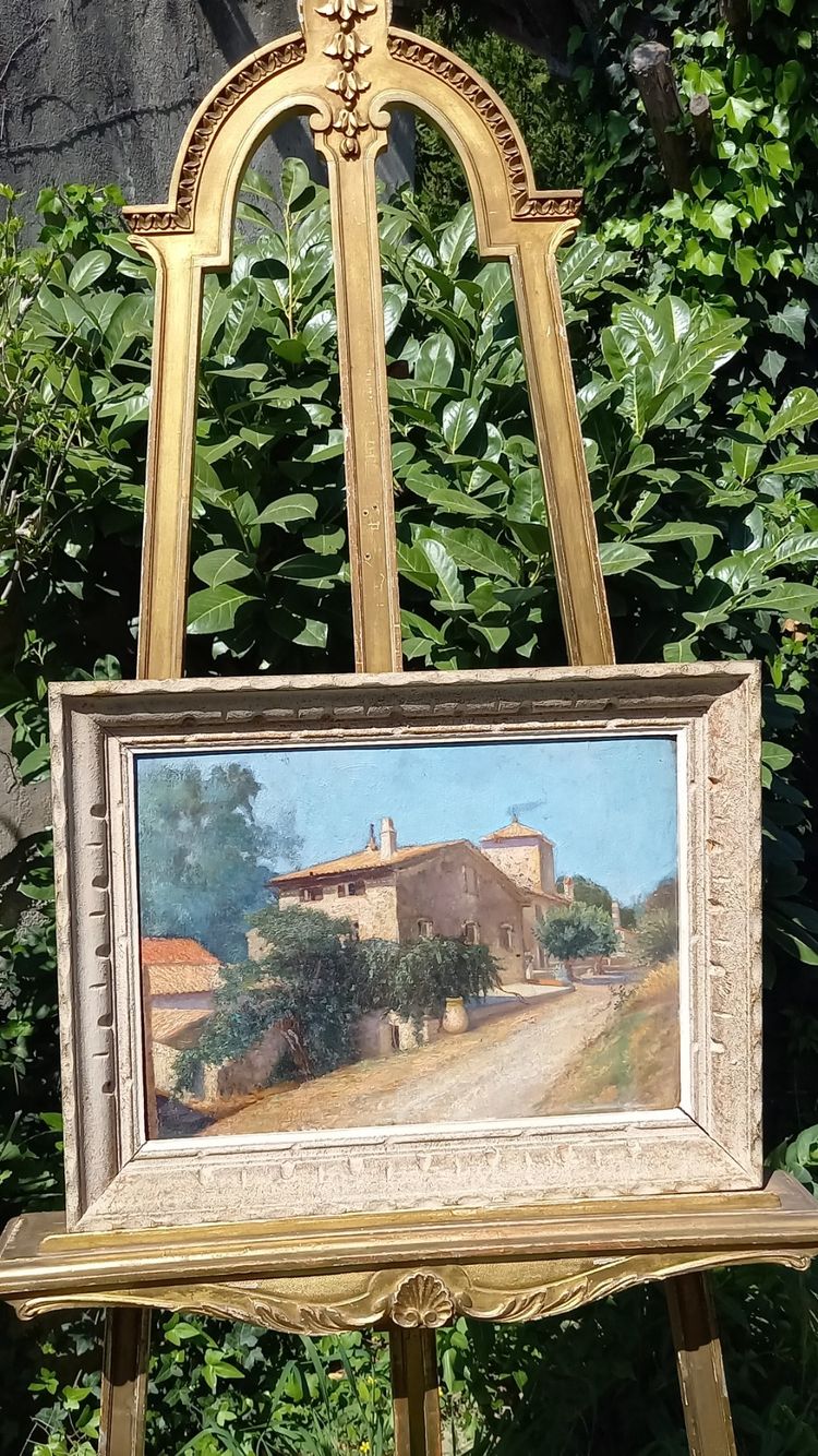 paesaggio della Provenza Olio su tavola XX secolo