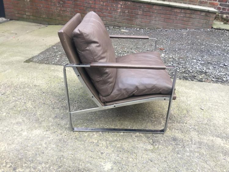 Fauteuil De Preben Fabricius & Jørgen Kastholm, Edition Walter Knoll