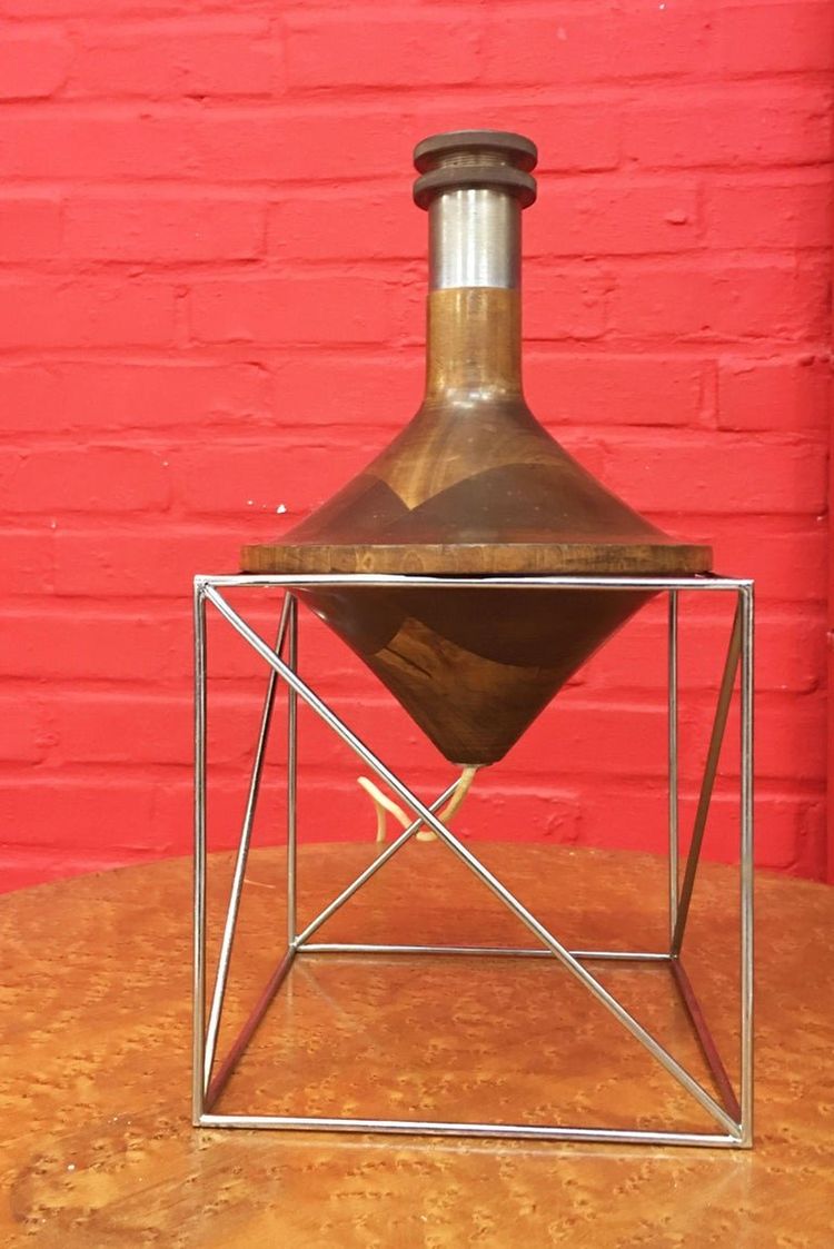 Rare Diabolo Lamp, Attributed to Max Sauzé, Circa 1970