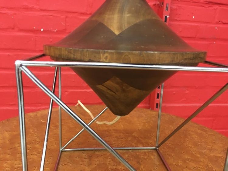 Rare Diabolo Lamp, Attributed to Max Sauzé, Circa 1970