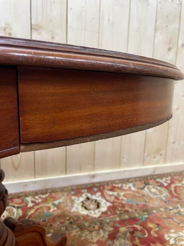 Guéridon Violed in walnut Napoleon III
