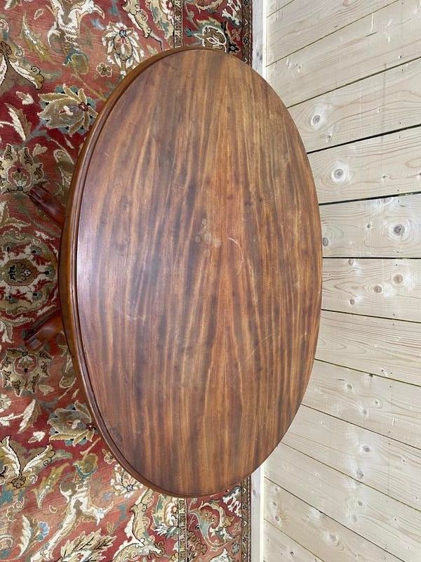 Guéridon Violed in walnut Napoleon III