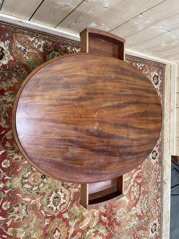 Guéridon Violed in walnut Napoleon III