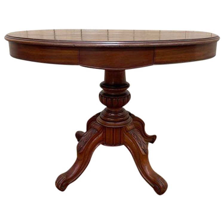 Guéridon Violed in walnut Napoleon III