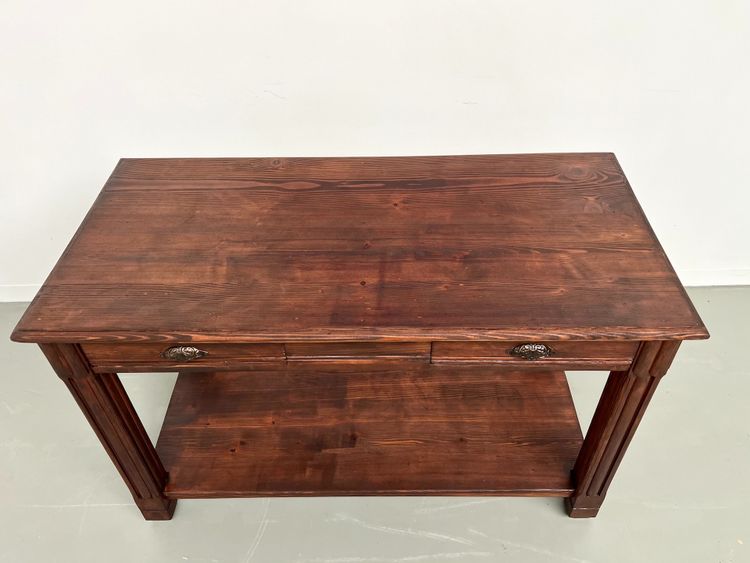 Piccolo tavolo da drappeggio in pino degli anni '50