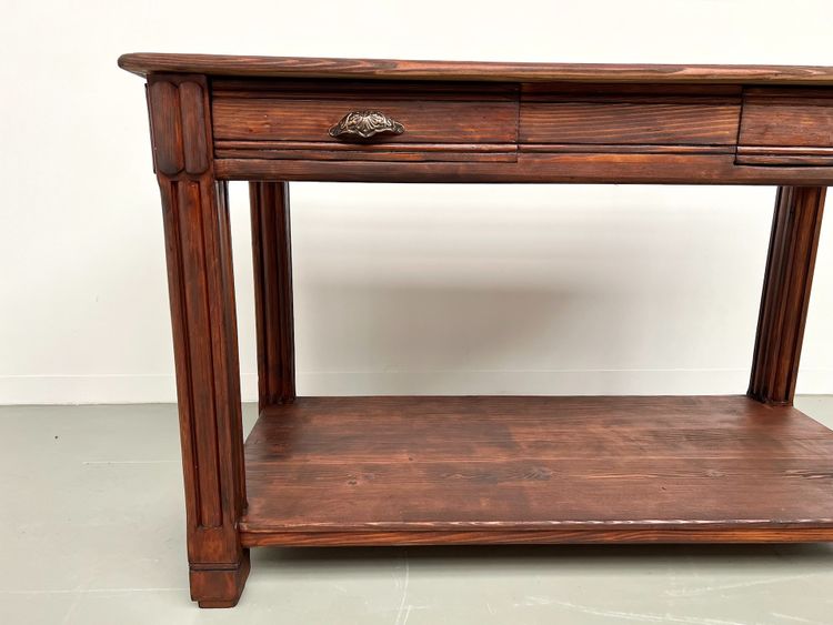 Piccolo tavolo da drappeggio in pino degli anni '50