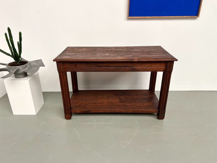 Piccolo tavolo da drappeggio in pino degli anni '50