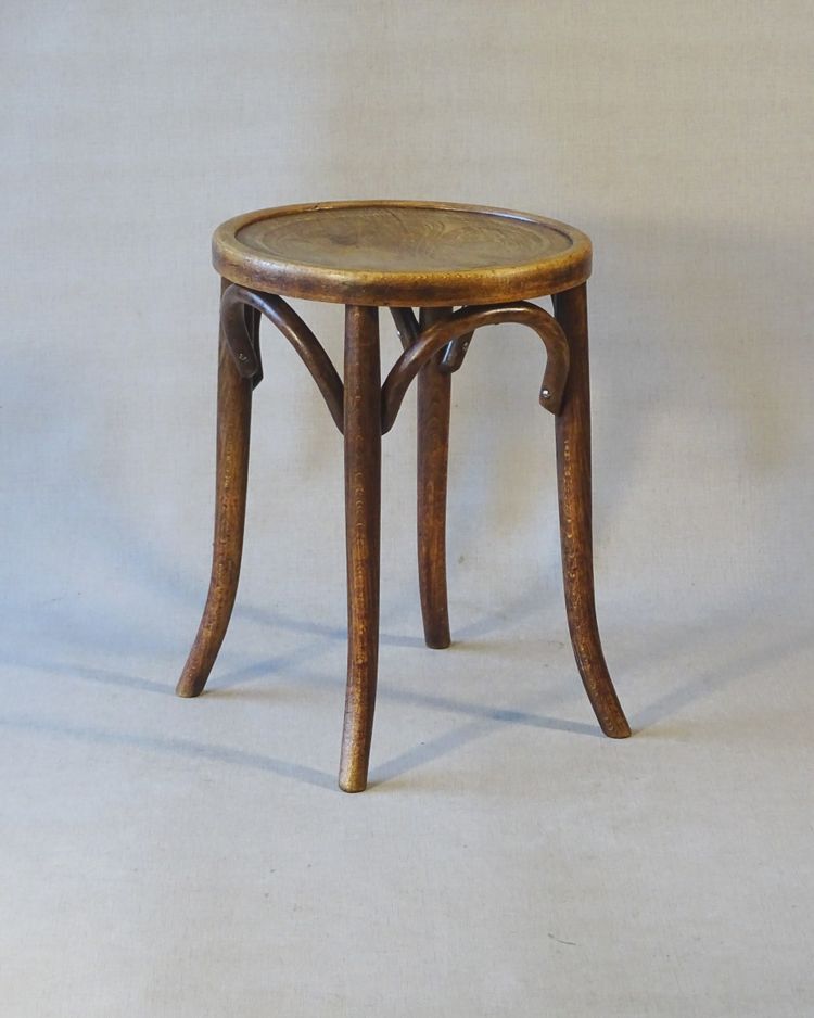 Tabouret Baumann "ménager" N°92 vers 1930, no Thonet