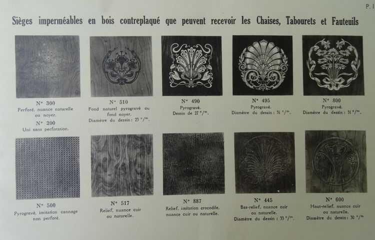 Tabouret Baumann "ménager" N°92 vers 1930, no Thonet