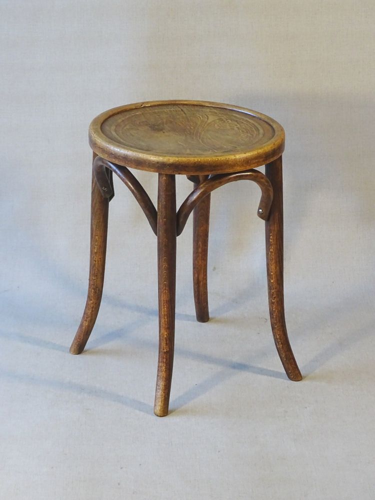 Tabouret Baumann "ménager" N°92 vers 1930, no Thonet