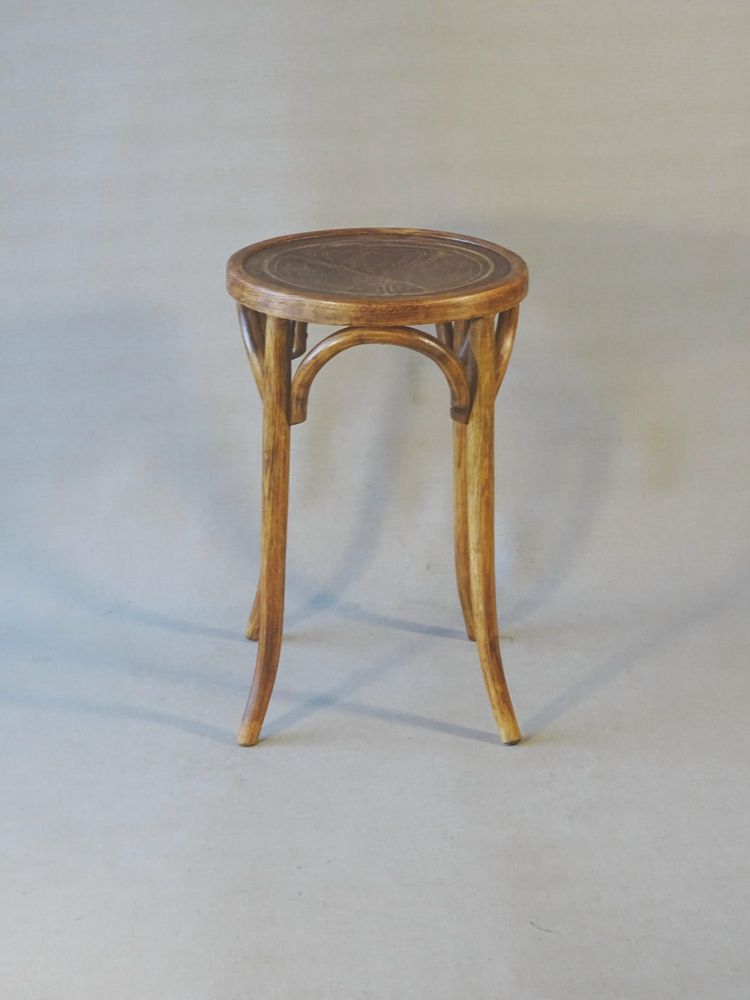 So-called piano stool by Baumann 1930, bistro, no Thonet
