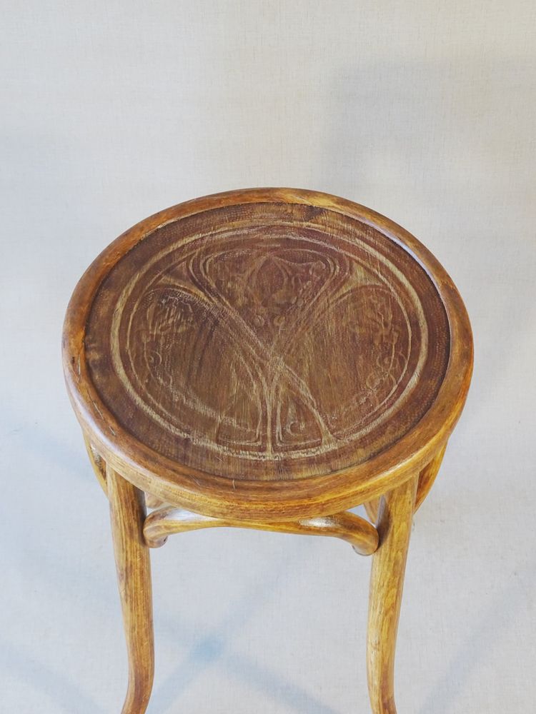 So-called piano stool by Baumann 1930, bistro, no Thonet