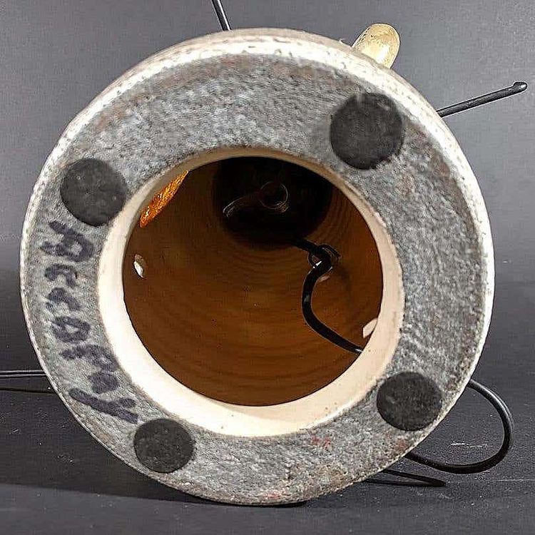 Accolay, Vintage Ceramic Lamp With Original Resin Shade , Circa 1950/1960