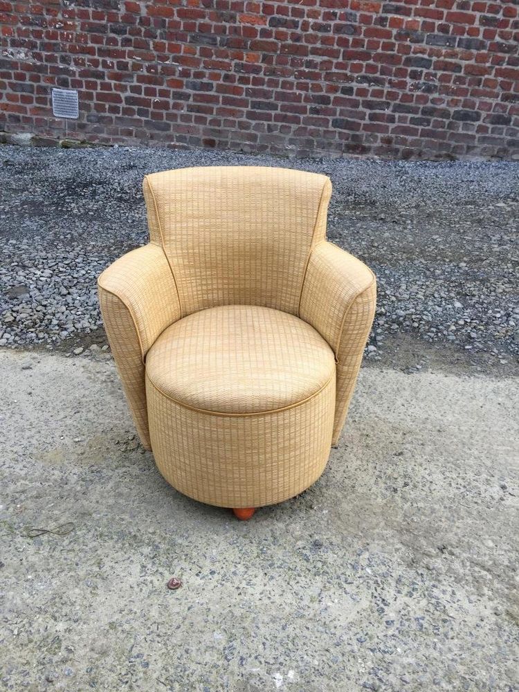 Paar Fauteuils Epoque Art Deco, Um 1940/1950 In Le Gout De Jules Leleu