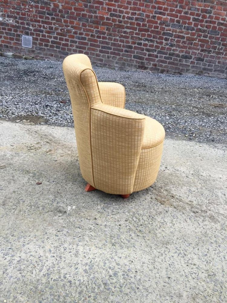 Paar Fauteuils Epoque Art Deco, Um 1940/1950 In Le Gout De Jules Leleu