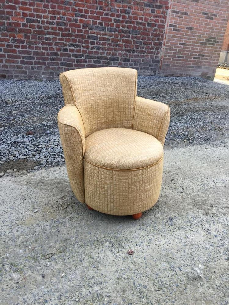 Paar Fauteuils Epoque Art Deco, Um 1940/1950 In Le Gout De Jules Leleu
