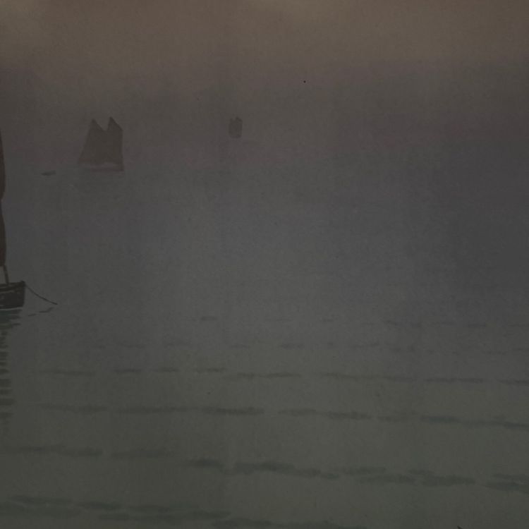 Lithograph by Henri Rivière Le Beau Pays de Bretagne - Brume en Mer