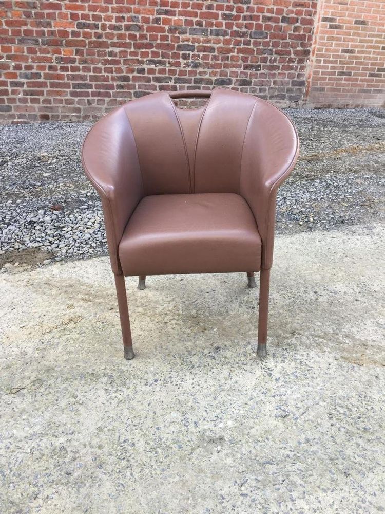 Paolo Piva, 4 Fauteuils En Cuir, Edition Wittmann, Circa 1980
